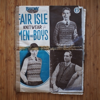 Fair Isle Knitwear for Men and Boys - an absolute treasure that I almost missed because of the way it had been shoved into a box.